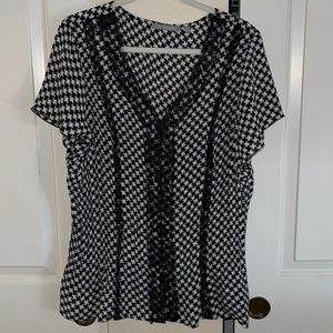 Plus size pleated blouse 1x NWT